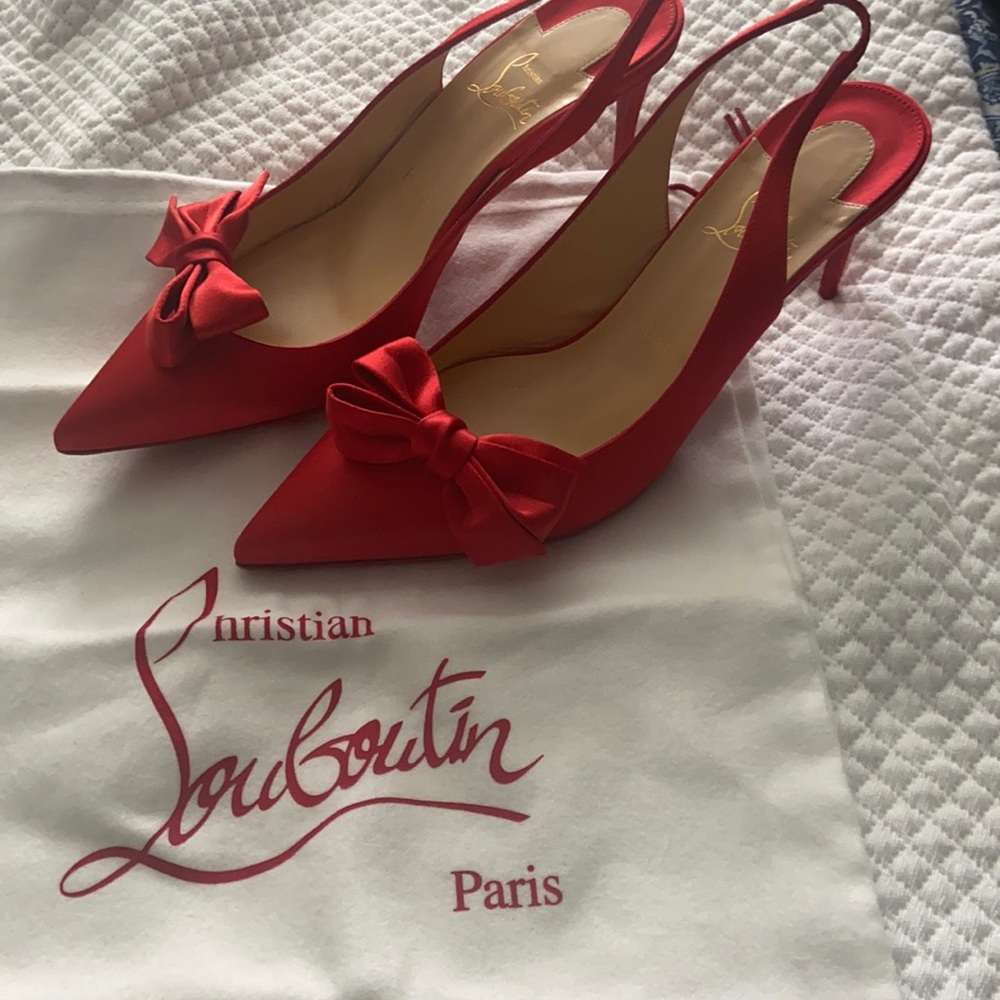Red Louboutin heels